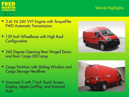 Flame Red Clearcoat 2026 RAM ProMaster 2500 High Roof