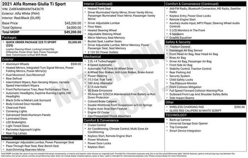 2021 Alfa Romeo Giulia Ti
