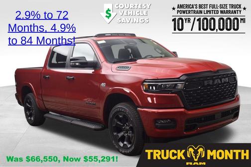 Molten Red Pearlcoat 2026 RAM 1500 Big Horn/Lone Star