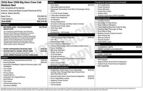 2026 RAM 2500 Big Horn