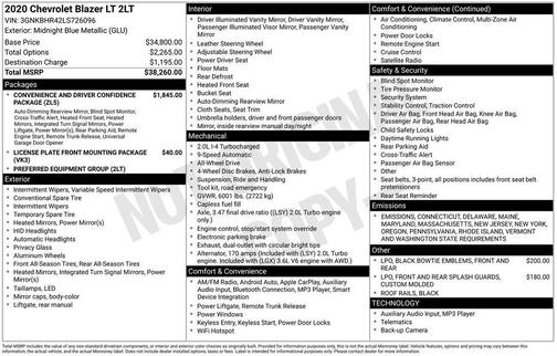 2020 Chevrolet Blazer 2LT