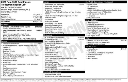 2026 RAM 3500 Tradesman