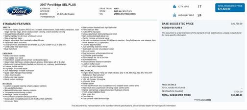 2007 Ford Edge SEL Plus