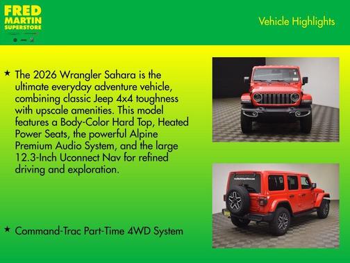2026 Jeep Wrangler Sahara
