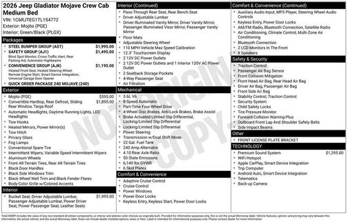 2026 Jeep Gladiator Mojave