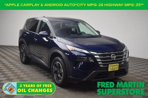 Deep Ocean Blue 2025 Nissan Rogue SV
