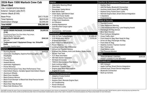 2026 RAM 1500 Tradesman