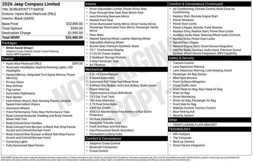 2026 Jeep Compass Limited