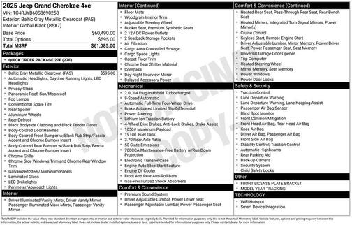 2025 Jeep Grand Cherokee 4xe Base
