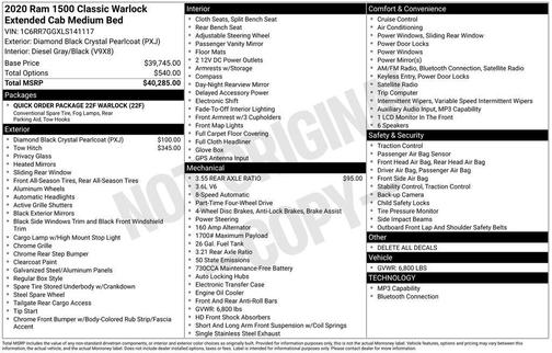 2020 RAM 1500 Classic SLT