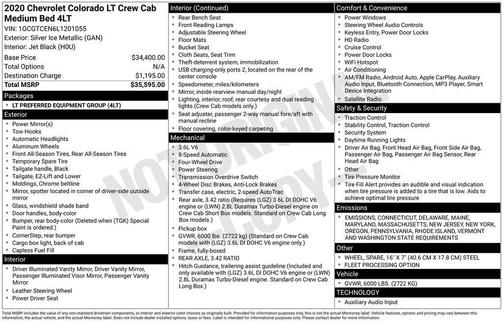 2020 Chevrolet Colorado LT