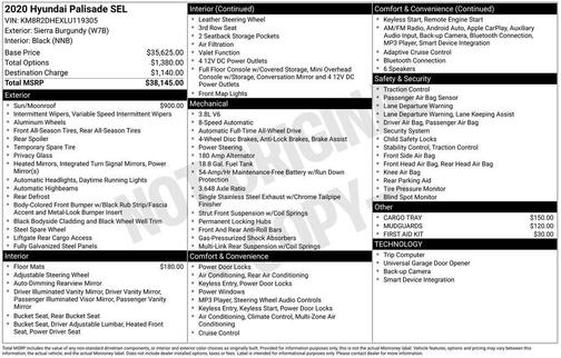 2020 Hyundai PALISADE SEL