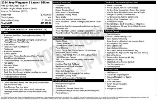 2024 Jeep Wagoneer S Launch Edition