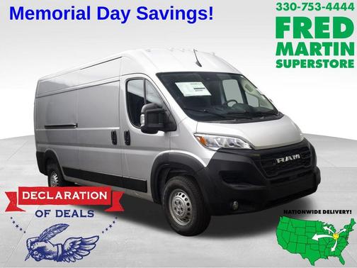 Bright Silver Clearcoat Metallic 2026 RAM ProMaster 2500 High Roof