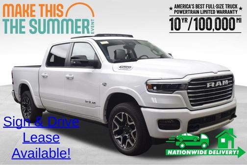 Bright White Clearcoat 2026 RAM 1500 Laramie