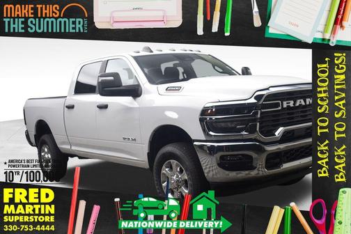 Bright White Clearcoat 2026 RAM 2500 Big Horn