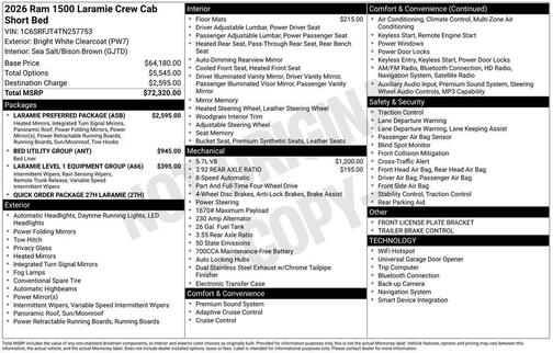 2026 RAM 1500 Laramie