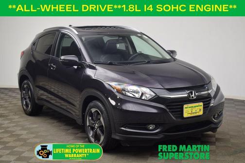 Crystal Black Pearl 2018 Honda HR-V EX-L w/Navigation