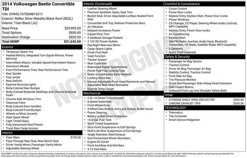 2014 Volkswagen Beetle 2.0L TDI