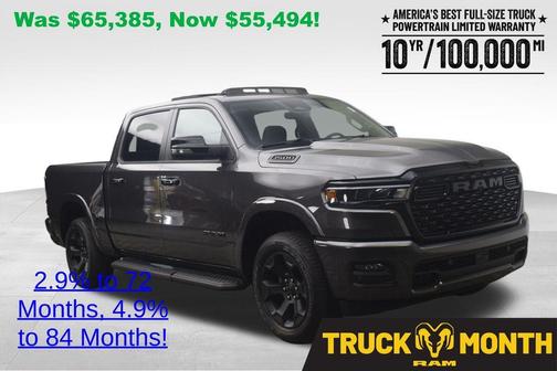 Granite Crystal Clearcoat Metallic 2026 RAM 1500 Big Horn/Lone Star