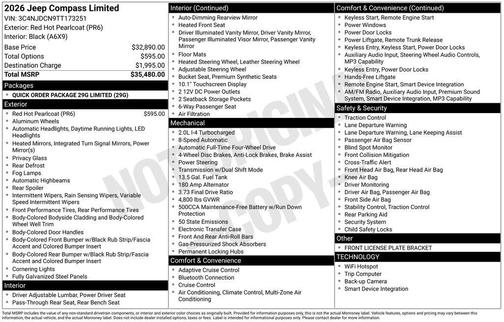 2026 Jeep Compass Limited
