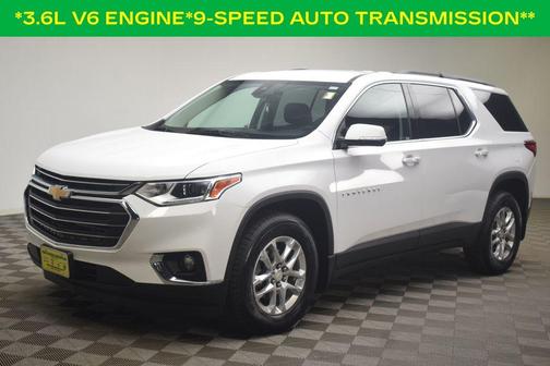Summit White 2020 Chevrolet Traverse LT Cloth