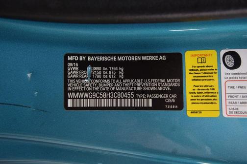 Aqua 2017 MINI Convertible Cooper S