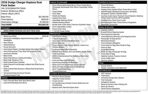 BLUDICROUS 2026 Dodge Charger Daytona Scat Pack