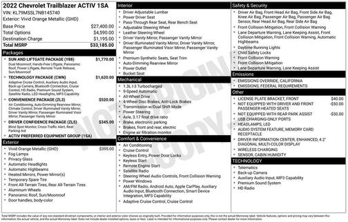 2022 Chevrolet Trailblazer ACTIV