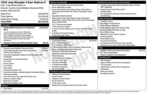 2026 Jeep Wrangler Rubicon