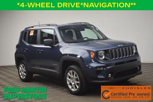 Slate Blue Pearlcoat 2022 Jeep Renegade Latitude