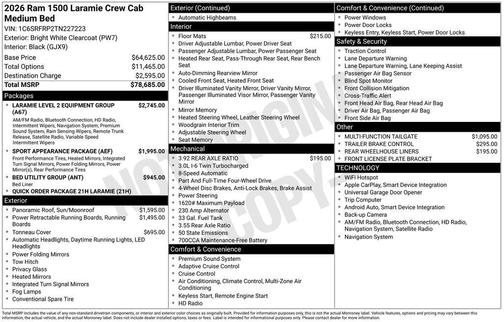 2026 RAM 1500 Laramie