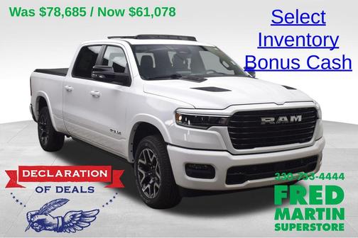 Bright White Clearcoat 2026 RAM 1500 Laramie