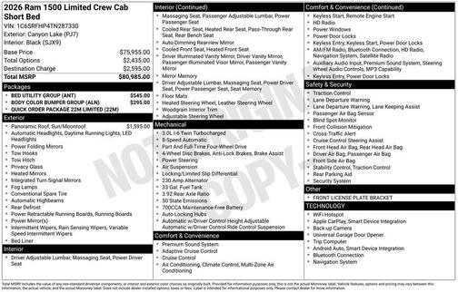 2026 RAM 1500 Limited