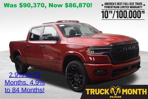 Molten Red Pearlcoat 2026 RAM 1500 Limited