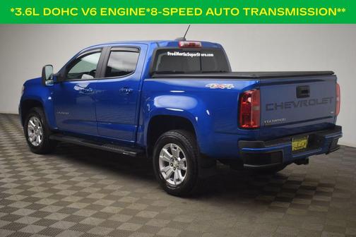 Bright Blue Metallic 2022 Chevrolet Colorado LT