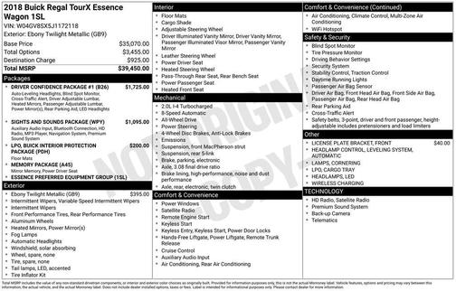 2018 Buick Regal TourX Essence