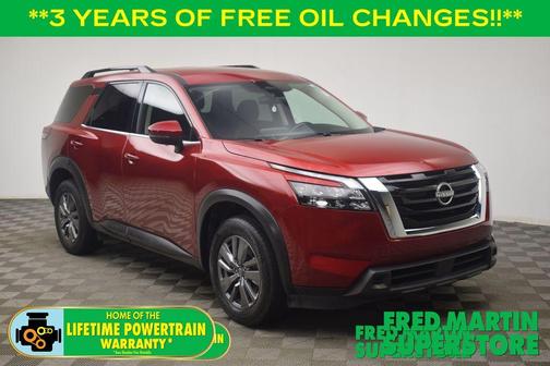 Scarlet Ember Tintcoat 2025 Nissan Pathfinder SV
