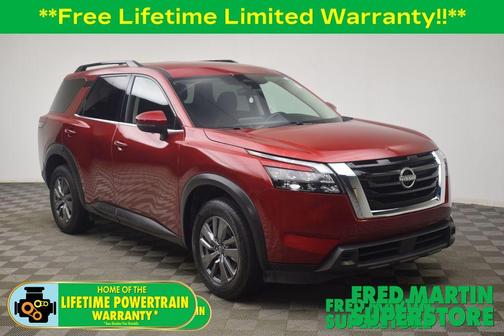 Scarlet Ember Tintcoat 2025 Nissan Pathfinder SV