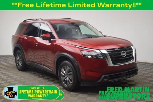 Scarlet Ember Tintcoat 2025 Nissan Pathfinder SV
