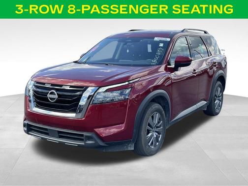 Scarlet Ember Tintcoat 2025 Nissan Pathfinder SV