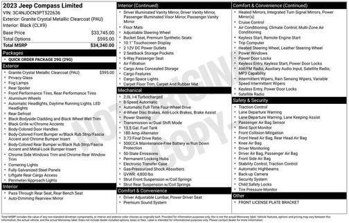 2023 Jeep Compass Limited