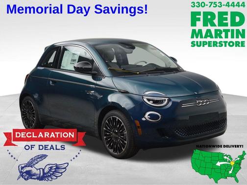Ocean Green 2026 FIAT 500e Battery Electric