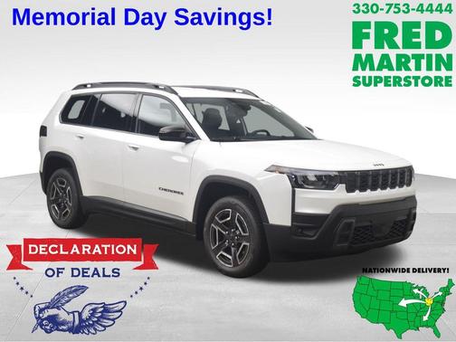 Bright White Clearcoat 2026 Jeep Cherokee LAREDO/LIMITED