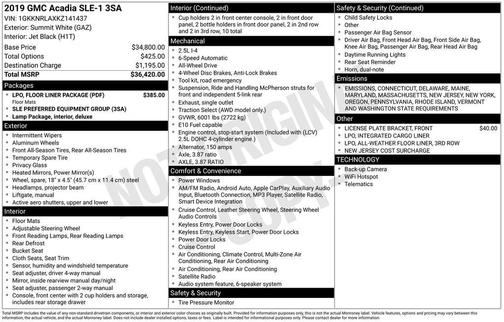 2019 GMC Acadia SLE-1