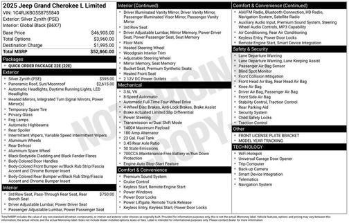 2025 Jeep Grand Cherokee L Limited