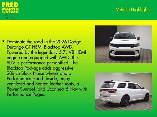 2026 Dodge Durango GT HEMI V8