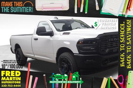 Bright White Clearcoat 2026 RAM 2500 Tradesman