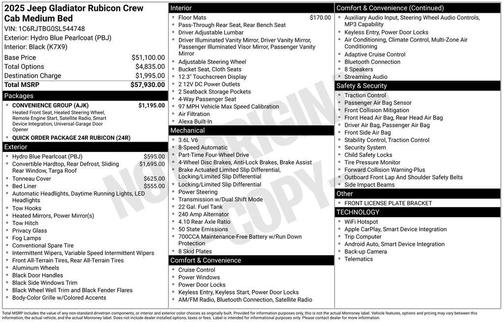 2025 Jeep Gladiator Rubicon