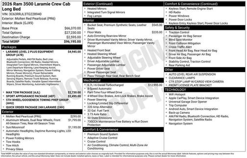 2026 RAM 3500 Laramie